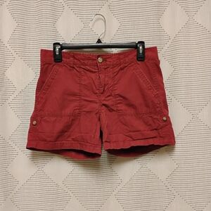Gap Women's Raspberry Red Casual Shorts Size 2 100% Cotton